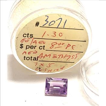 $225 Retail 1.30ctw Natural Untreated Brazilian Amethyst Loose Gemstones 7X5 MM