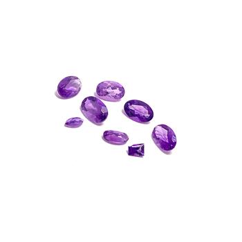 2.27 ctw Lot of Natural Brazilian Untreated Amethyst Gemstones