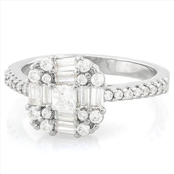 2.35ctw Fine Cubic Zirconia Engagement Ring sz9