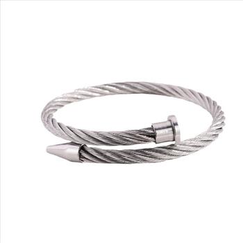 24.7 gram Stainless Steel Unisex Bullet Bracelet