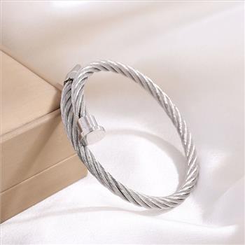 24.7 gram Stainless Steel Unisex Bullet Bracelet