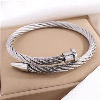 24.7 gram Stainless Steel Unisex Bullet Bracelet
