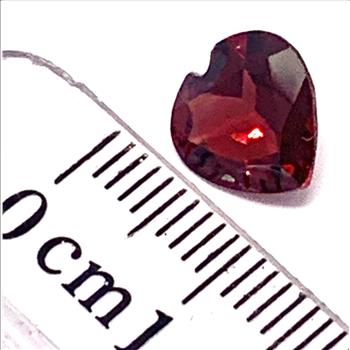 2.85ctw Natural African Untreated Heart Shape Garnet 9X9 mm