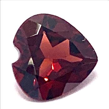 2.85ctw Natural African Untreated Heart Shape Garnet 9X9 mm
