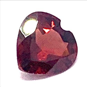 2.85ctw Natural African Untreated Heart Shape Garnet 9X9 mm