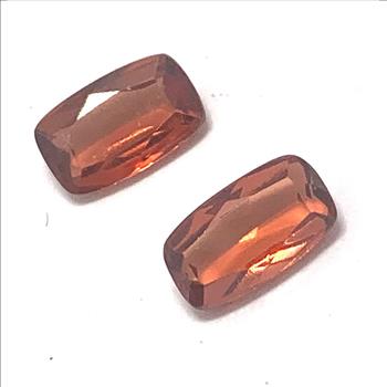 2.90ctw Natural Untreated Indian Almandite Garnet Loose Gemstones 8.5X5 MM