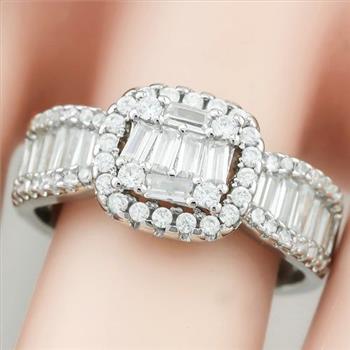 2.92ctw White Sapphire Ring