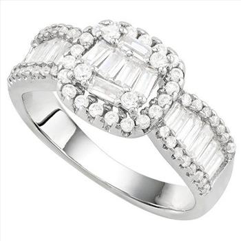 2.92ctw White Sapphire Ring