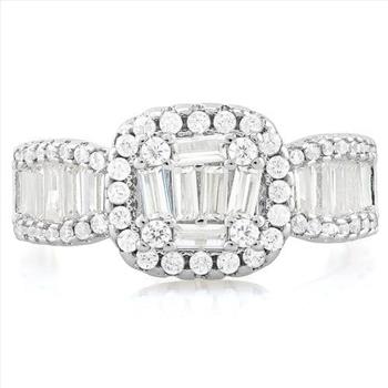2.92ctw White Sapphire Ring