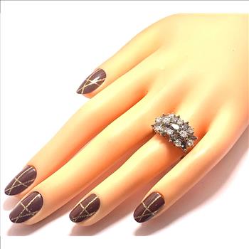 2pc Jewelry Lot- Tennis Bracelet & Mystic Topaz Ring