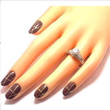 2pc Jewelry Lot-Tennis Bracelet & Inside Out Diamonique Diamond Hoop Earrings