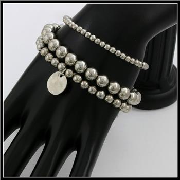 3 String Bead Stretch Bracelet