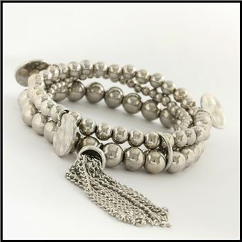 3 String Bead Stretch Bracelet