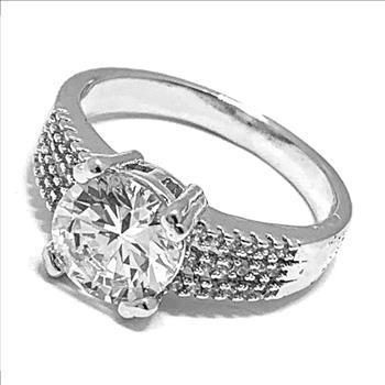 3.00ctw Diamonique Diamond Engagement Ring Size 7