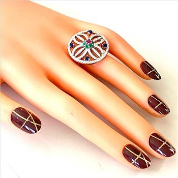 3.00ctw Pink Topaz & Diamonique Diamond Heart Necklace in 18K Gold Overlay – Designer Inspired