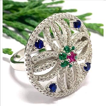 3.00ctw Pink Topaz & Diamonique Diamond Heart Necklace in 18K Gold Overlay – Designer Inspired