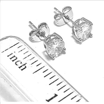 3.00ctw VVS-F  Simulated Diamonds Stud Earrings