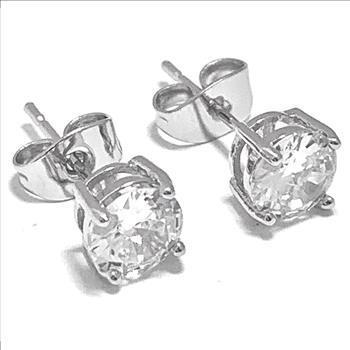 3.00ctw VVS-F  Simulated Diamonds Stud Earrings