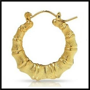 30mm Bamboo Hoop Earrings