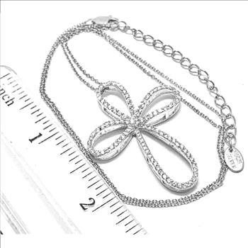 3.25ctw Amethyst & Diamonique Diamond Heart Necklace in 18K Gold Overlay – Designer Inspired