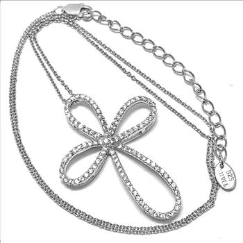 3.25ctw Amethyst & Diamonique Diamond Heart Necklace in 18K Gold Overlay – Designer Inspired