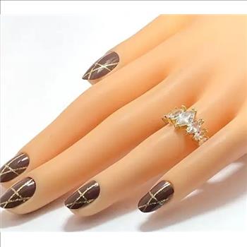 3.25ctw White Sapphire Ring