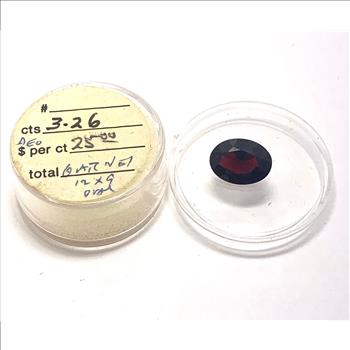 3.26ct Natural Garnet Loose Gemstone 12x9mm