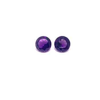 3.38 ctw Lot of Matching Natural Brazilian Untreated Amethyst Gemstones
