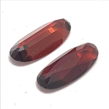 3.41ctw Natural Matching Untreated Indian Almandite Garnet Loose Gemstones 12X5 MM