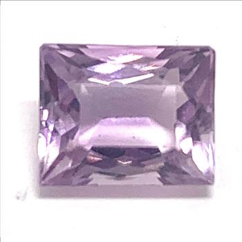 3.45 Natural Cushion Cut Amethyst Loose Gemstone 8mm x 6mm