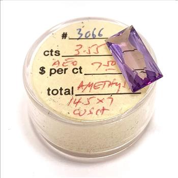 3.55ctw Natural Amethyst Loose Gemstone 14.5x7mm