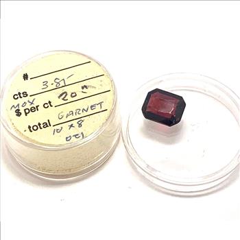 3.85ct Natural Garnet Loose Gemstone 10mm x 8mm