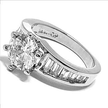 4.00ctw  Diamonique Diamond Engagement  Ring