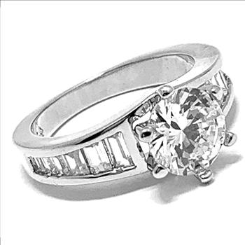 4.00ctw  Diamonique Diamond Engagement  Ring