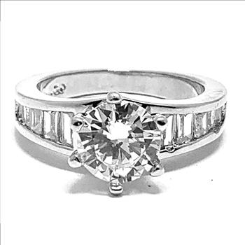4.00ctw  Diamonique Diamond Engagement  Ring