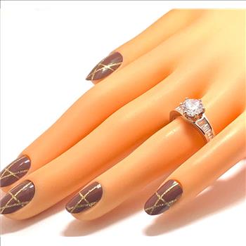 4.00ctw  Diamonique Diamond Engagement  Ring