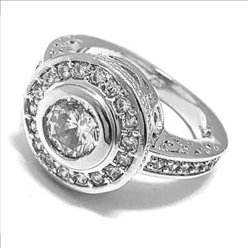 4.00ctw Diamonique Diamond Engagement Ring Size 7