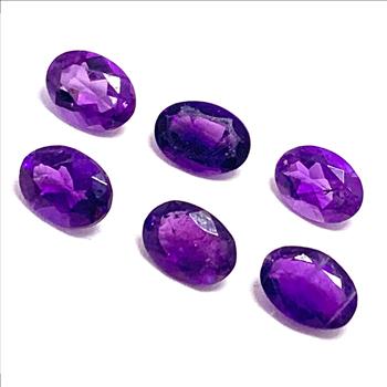 4.08 ctw Lot of Natural Brazilian Untreated Amethyst Gemstones