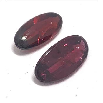 4.08ctw Natural Untreated Indian Almandite Garnet Loose Gemstones 13X6 MM