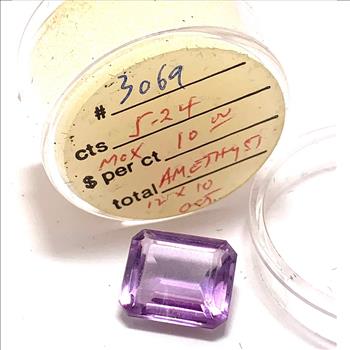 $485 Retail 5.24ctw Natural Untreated Brazilian Amethyst Loose Gemstones 12X10 MM