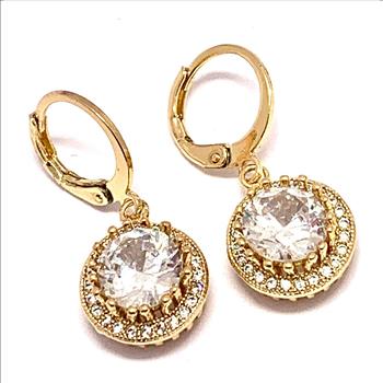 5.00ctw Diamonique Diamond Dangle Earrings