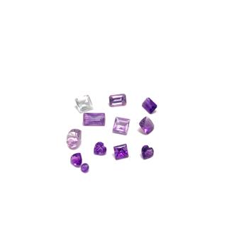 5.26 ctw Lot of Natural Brazilian Untreated Amethyst Gemstones