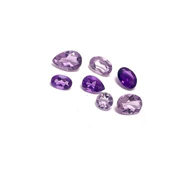 5.30ctw Lot of Genuine Brazilian Amethyst Loose Gemstones