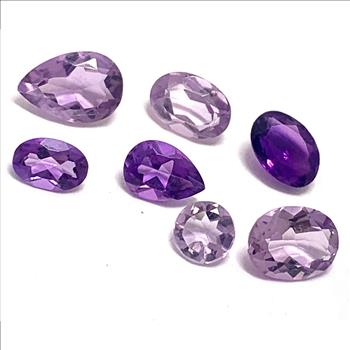 5.30ctw Lot of Genuine Brazilian Amethyst Loose Gemstones