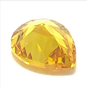 5.75ctw Natural Brazilian Pear Shape Cut Vivid Yellow Citrine Gemstone 11X9mm