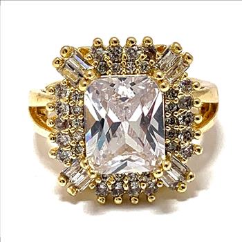 6.00ctw Diamonique Diamond Engagement Ring