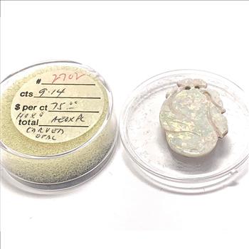 $685.5 Retail 9.14ct Natural Carved Opal Gemstone