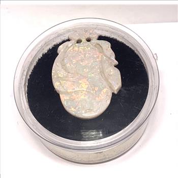 $685.5 Retail 9.14ct Natural Carved Opal Gemstone