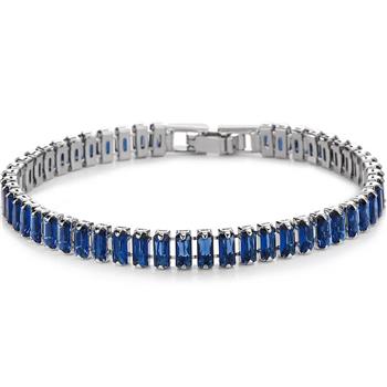 7.00 ctw Baguette Sapphire Tennis Bracelet