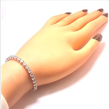 7.00ctw Diamonique Diamond Tennis Bracelet